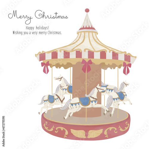 クリスマス　メリーゴーランド