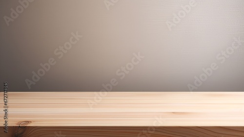 Empty or blank minimal wooden table counter podium © Denis