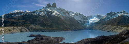 Glaciar Calluqueo as a panorama