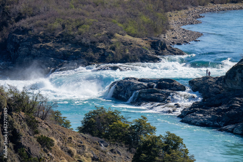 Fototapeta Naklejka Na Ścianę i Meble -  baker river falls in chili