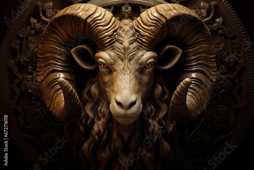 aries zodiac sign created by generative AI photo