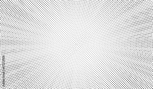 Halftone gradient sun rays pattern. abstract halftone vector dots background. monochrome dots pattern. pop art, comic small dots. star rays halftone poster. shine, explosion. sunrise rays background. 