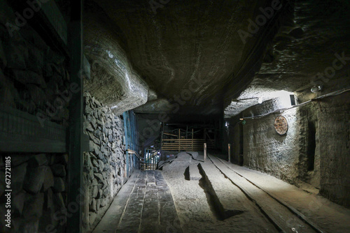 Inside the salt mine. Salt Museum.