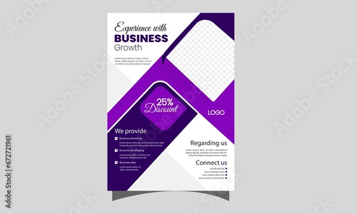 Corporate business flyer template.