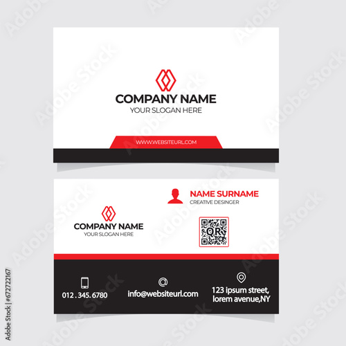 Modern Creative And Clean real estate business card design visiting name card template	