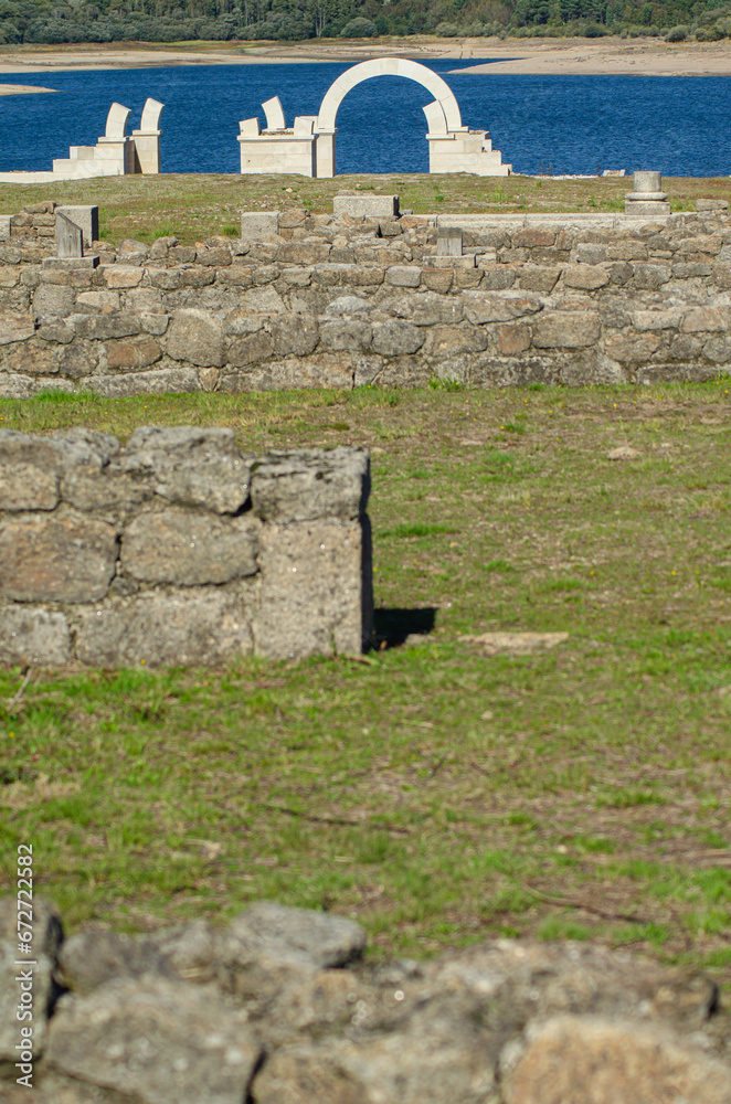 Φωτογραφία ruins of the Aquis Querquennis Roman camp, Bande, Ourense province, Galicia, Spain