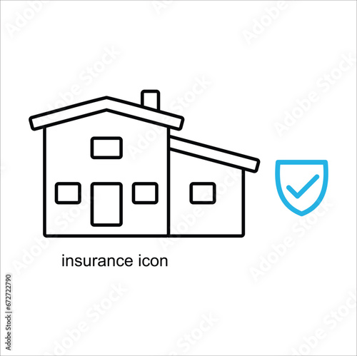 insurance icon. It signifies the safety and peace of mind that insurance brings to individuals and businesses. Eps 10