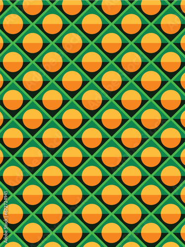green orange pattern background