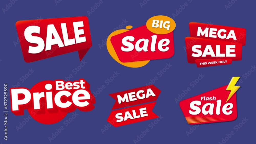 Big Sale, Super Sale, Flash Sale, Mega Sale, Best Price Shopping  template Green Screen Video for social media and website.Special Offer Flash Sale campaign