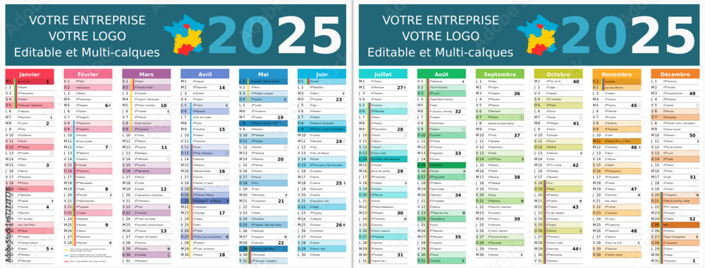Le Calendrier 2025 A4 Recto Verso : L'Outil Indispensable pour une Année Organisée et Efficace