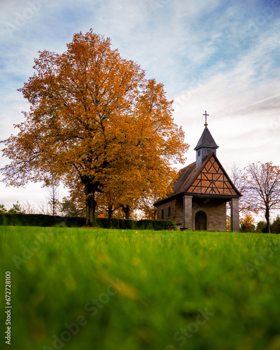 Strahlungen, Rhön, Bayern, Franken, Kriegergedächtniskapelle