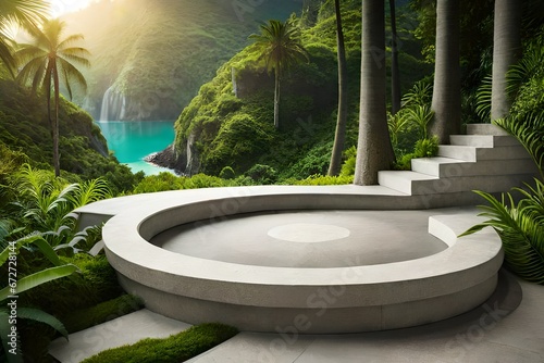 fountain in the garden