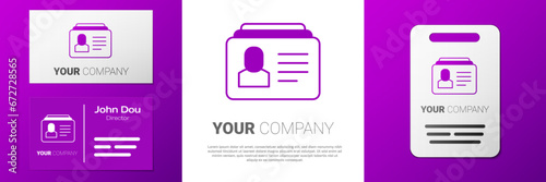 Logotype Resume icon isolated on white background. CV application. Searching professional staff. Analyzing personnel resume. Logo design template element. Vector