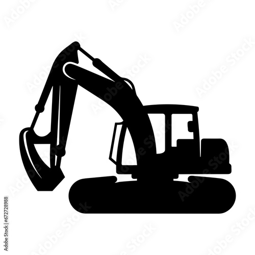 Vector Illustration of Excavator. SVG