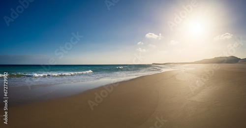 panorama of sandy beach