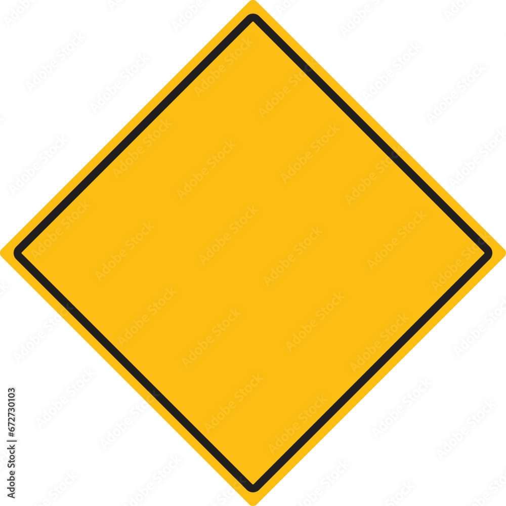 Yellow warning sign . Traffic warning sign vector isolated on white background Yellow warning sign . Traffic warning sign vector isolated on white background