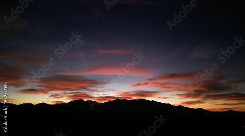 Foto Sunrise over the Arizona desert