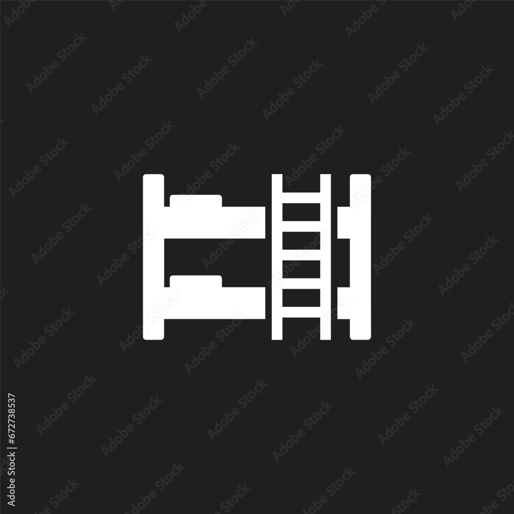 Bunk bed glyph icon, furniture and interior, bunk bed vector icon, vector graphics, editable stroke solid Bunk bed glyph icon, furniture and interior, bunk bed vector icon, vector graphics, editable stroke solid