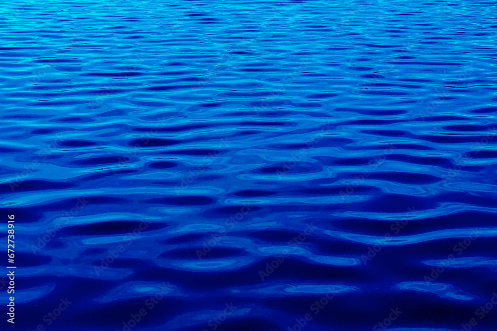 Blue ocean water surface texture background