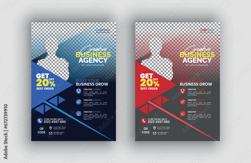 Obraz premium Modern Business Flyer Design 2024