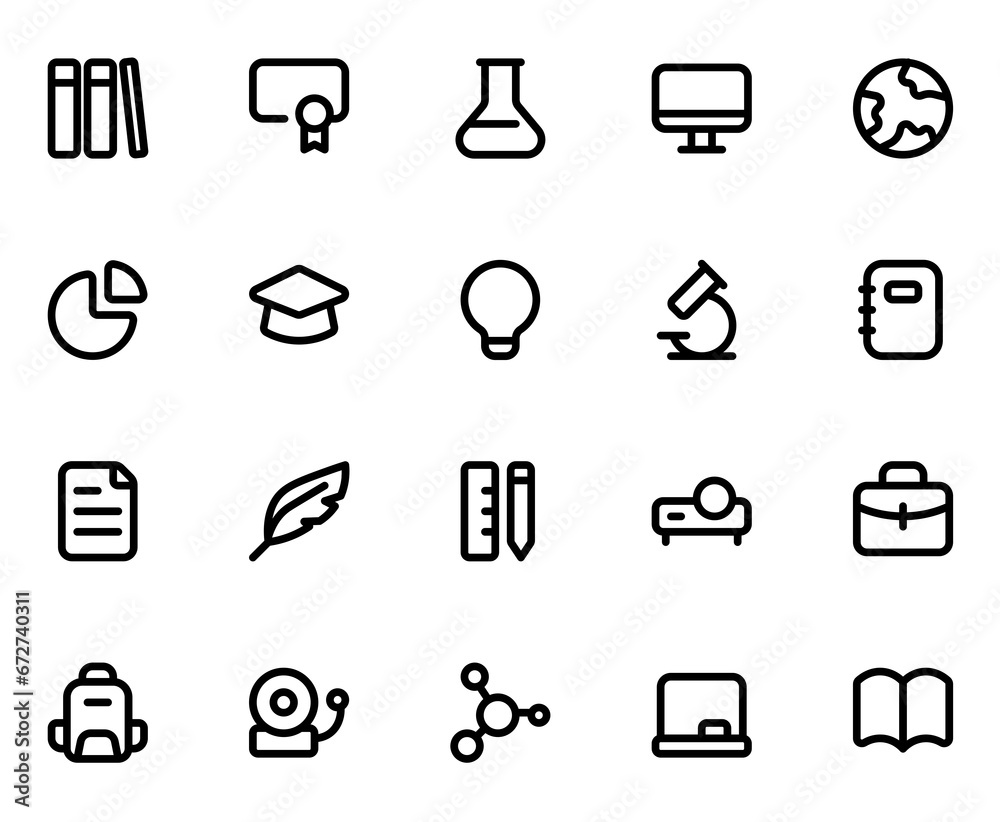 Science Line Icons Science Line Icons