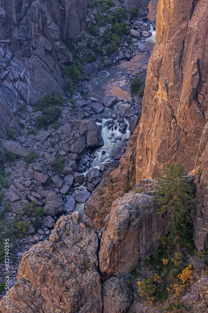 Autumn landscape of the Black Canyon of the Gunnison National Park, Colorado, USA