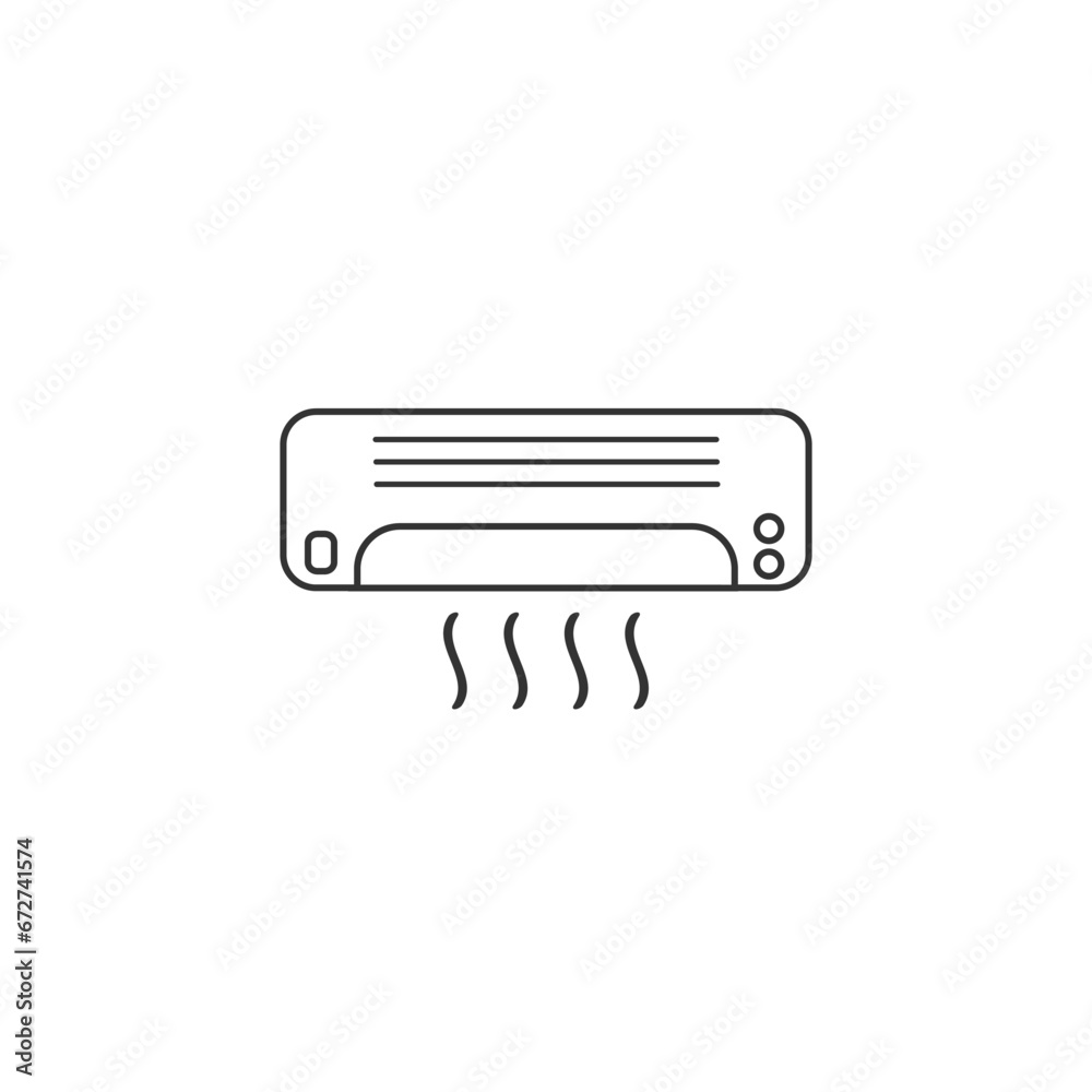 Air conditioning icon design vector template Air conditioning icon design vector template