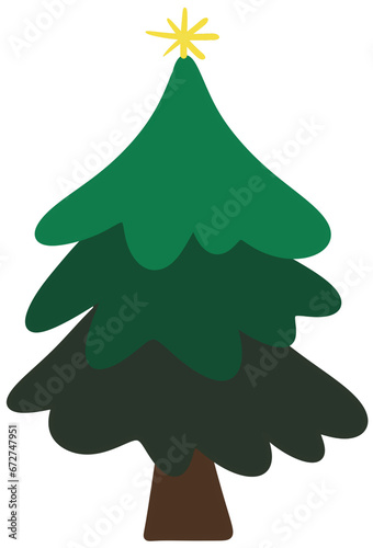 green christmas tree