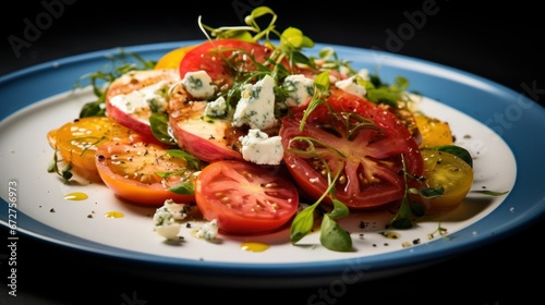 Heirloom Tomato and Blue Cheese Salad