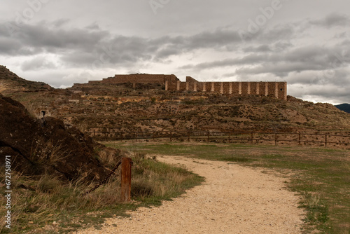 Stunning Roman Ruins at Bilbilis: Exploring the Majestic Forum in Calatayud, Spain. photo