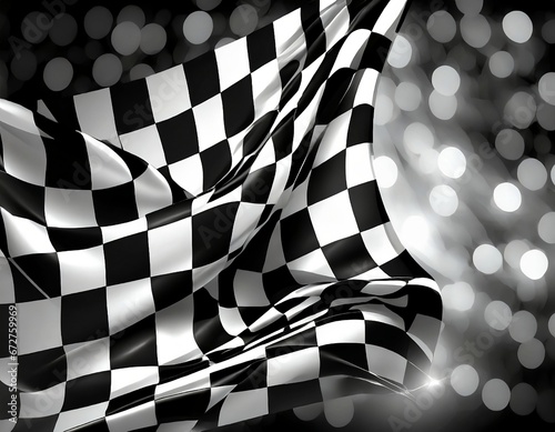black and white checkered flag © Stemoir