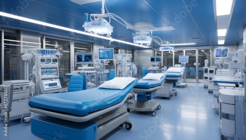 Cutting edge medical equipment in a modern operating room for seamless surgical procedures