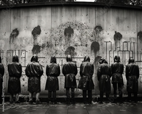graffiti memorial for political prisoners. photo