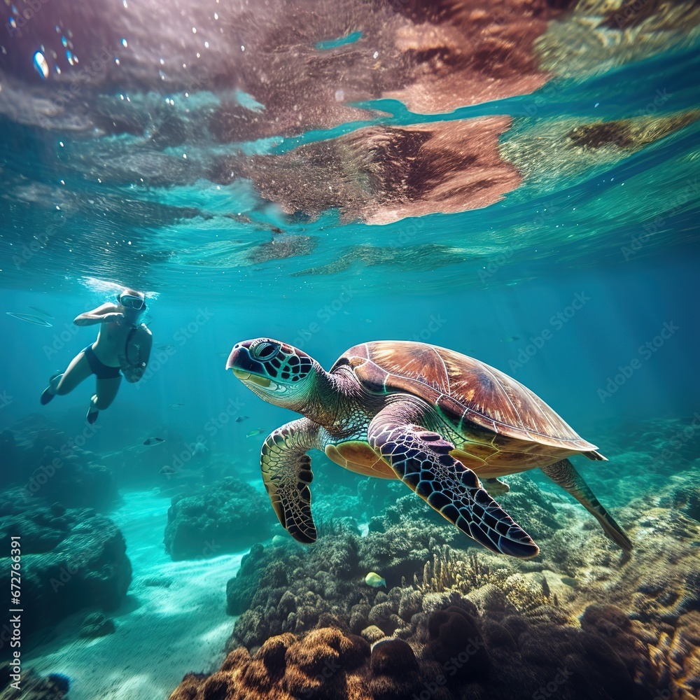 Obraz premium Sea turtle