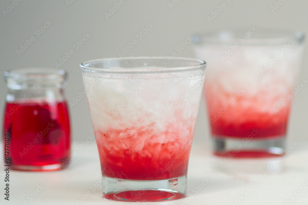 Es kopyor is a drink made from soft coconut flesh and is usually found in coconuts with genetic disorders. Fresh and sweet drinks that are suitable for drinking in hot weather