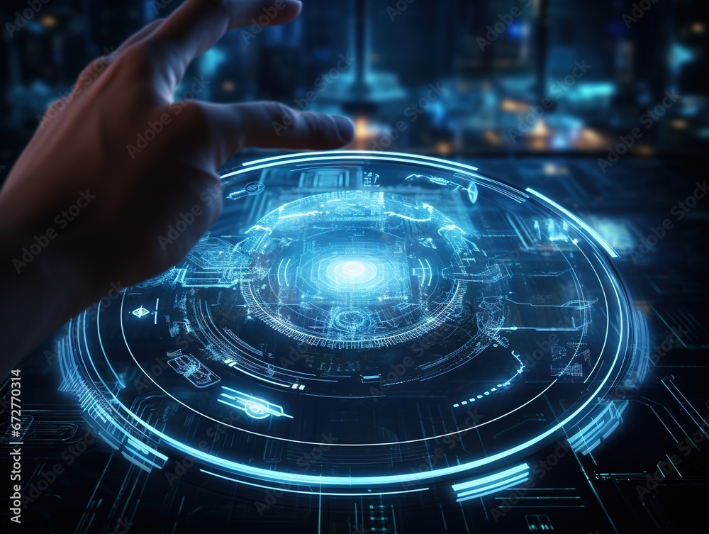 Hologram HUD Futuristic interface