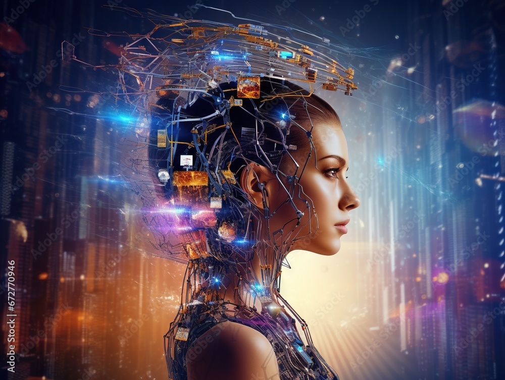 Digital Brain Artificial intelligence AI machine learning Business Technology Internet Network Concept Digital Brain Artificial intelligence AI machine learning Business Technology Internet Network Concept