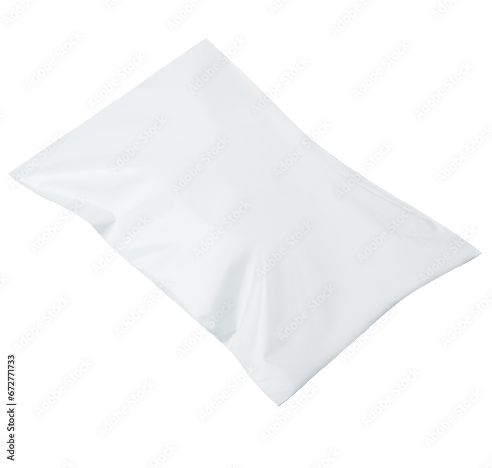postal white bag isolated on white background. packaging mockup postal white bag isolated on white background. packaging mockup