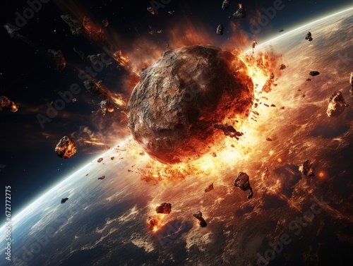 Earth mass extinction doomsday event from a comet