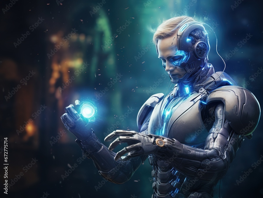 Fototapeta premium clicking on live chat icon