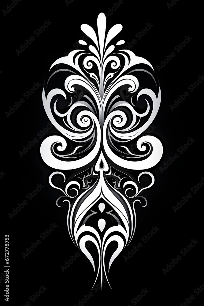 black and white tribal tattoo set design Stock Illustration | Adobe Stock