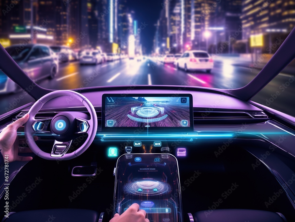 Internet of things IOT mobile app in smart phone.
