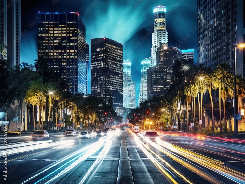 Obraz premium Los Angeles traffic