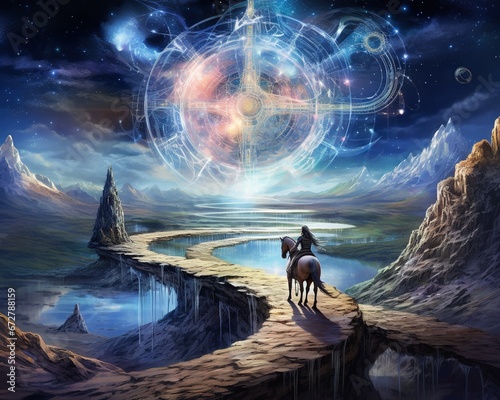 Horse Quantum cartographer mapping the multiverse © Nipon