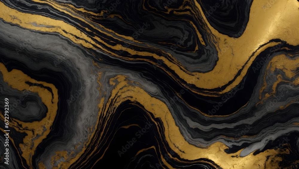 Closeup of abstract gold and black texture background.. Oil, acrylic brushstroke, pallet knife paint on canvas (Generative Ai) Closeup of abstract gold and black texture background.. Oil, acrylic brushstroke, pallet knife paint on canvas (Generative Ai)