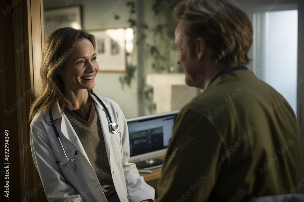 Obraz premium Friendly Woman Doctor