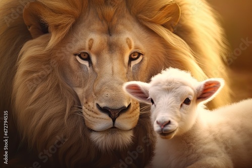 lion and sheep © neirfy