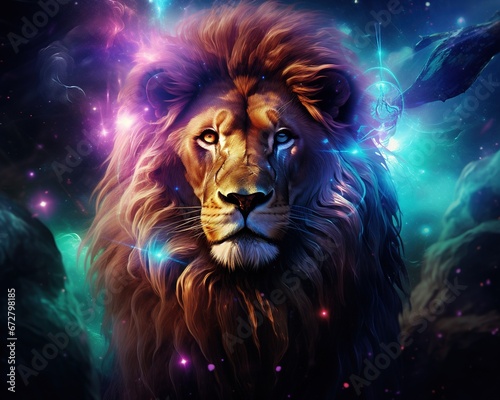 Lion Quantum illusionist crafting mind-bending realities