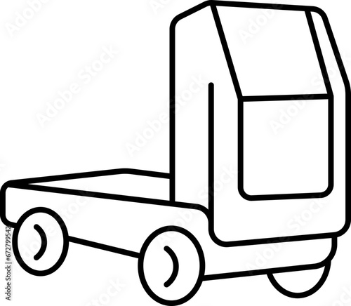 driverless lorries  icon