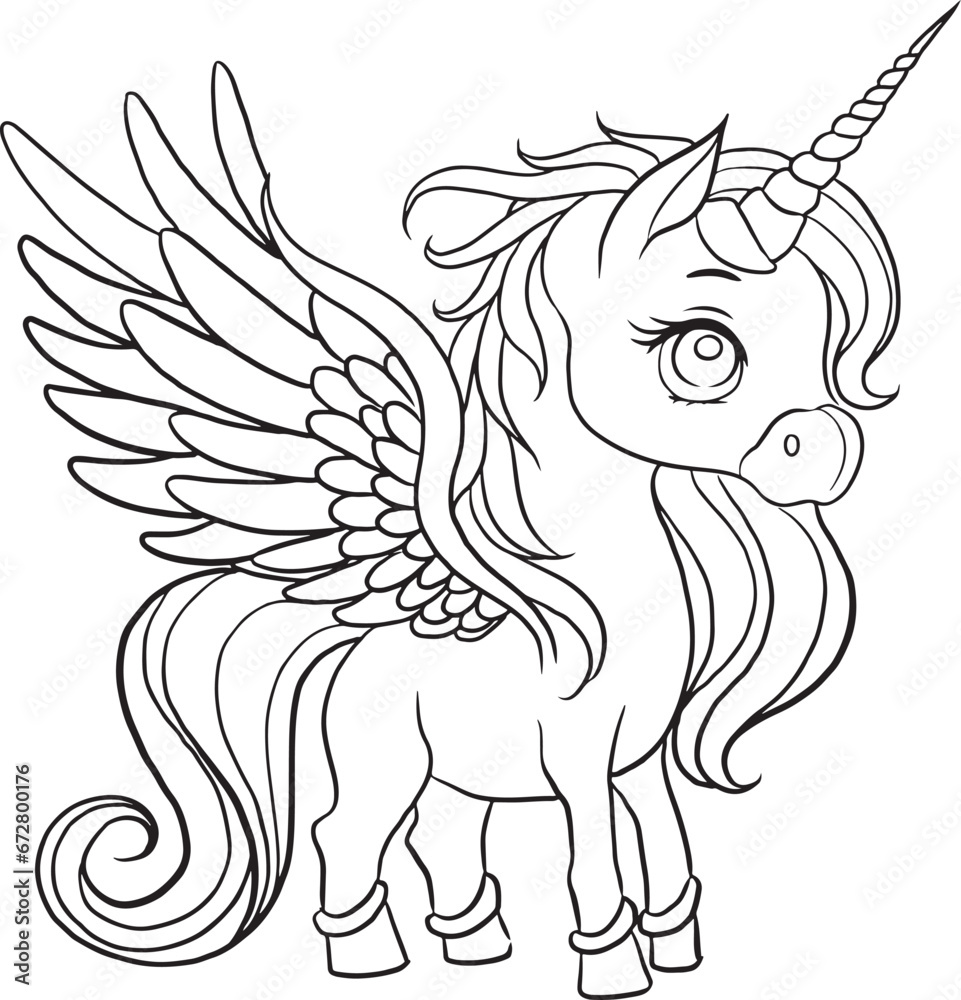 cartoon pony fantasy doodle